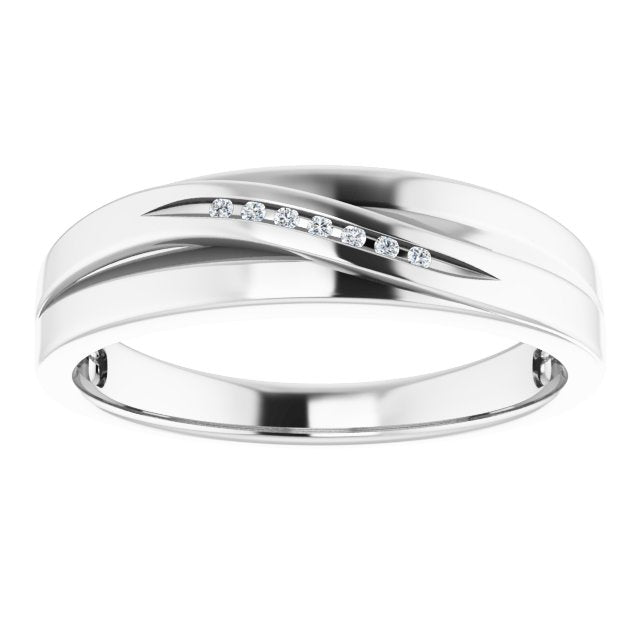.03 CTW Natural Diamond Band, 5.7 mm