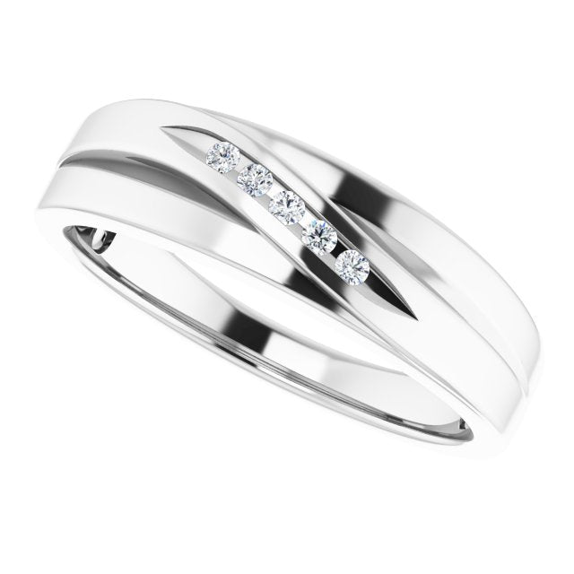 .07 CTW Natural Diamond Band, 6.2 mm