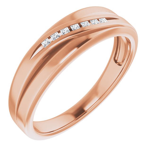 1/10 CTW Natural Diamond Band, 6.4 mm