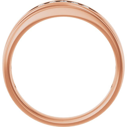 1/6 CTW Lab-Grown Diamond Band, 6.7 mm