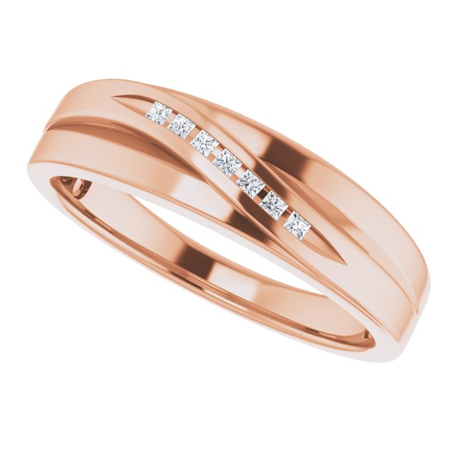 1/10 CTW Natural Diamond Band, 6.4 mm