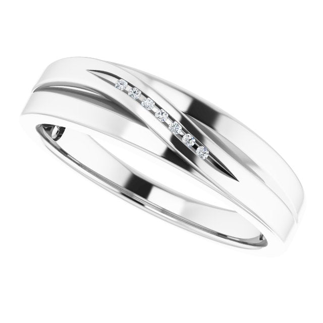 .03 CTW Natural Diamond Band, 5.7 mm