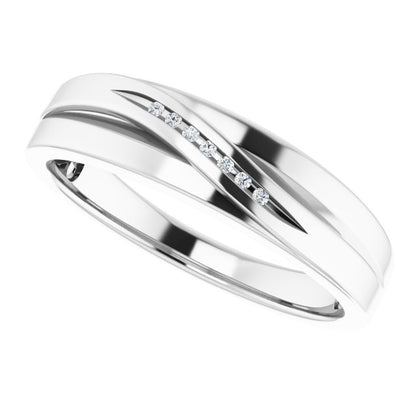 .03 CTW Natural Diamond Band, 5.7 mm