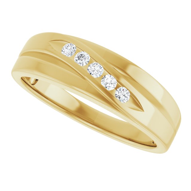 1/6 CTW Lab-Grown Diamond Band, 6.7 mm