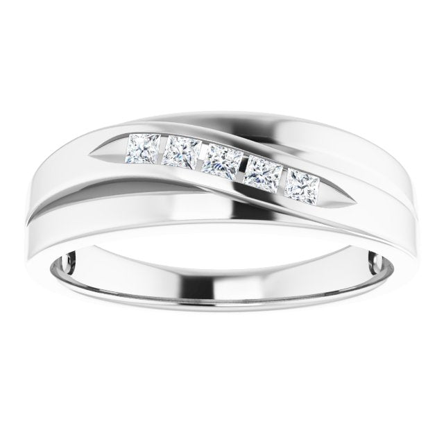 1/4 CTW Natural Diamond Band, 6.7 mm