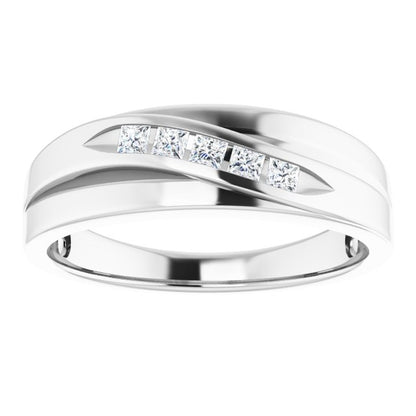 1/4 CTW Natural Diamond Band, 6.7 mm