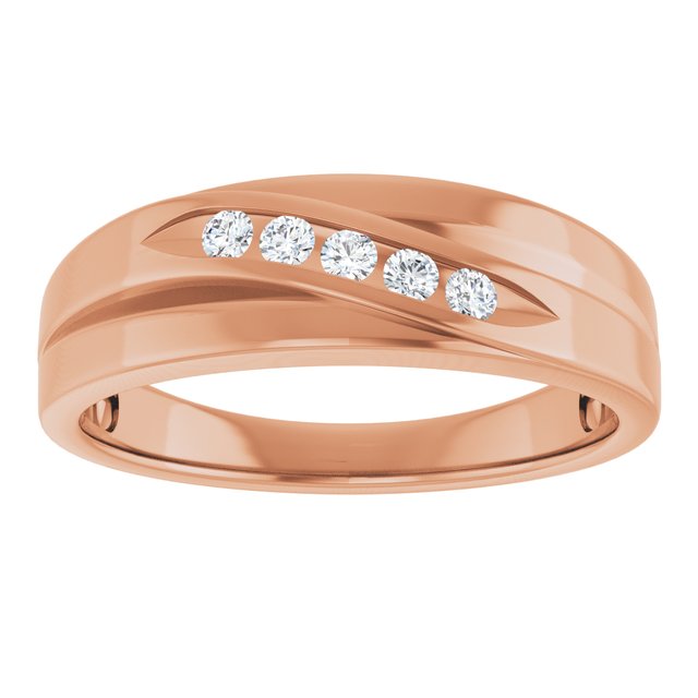 1/6 CTW Lab-Grown Diamond Band, 6.7 mm