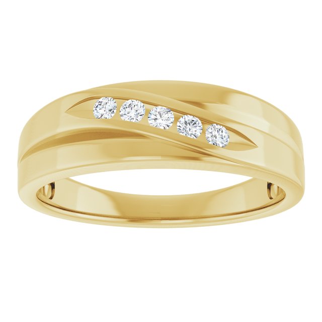 1/6 CTW Lab-Grown Diamond Band, 6.7 mm
