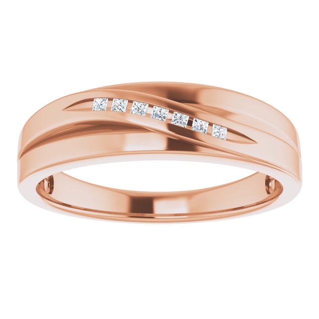 1/10 CTW Natural Diamond Band, 6.4 mm
