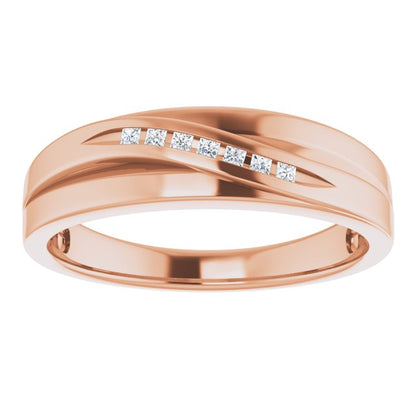 1/10 CTW Natural Diamond Band, 6.4 mm