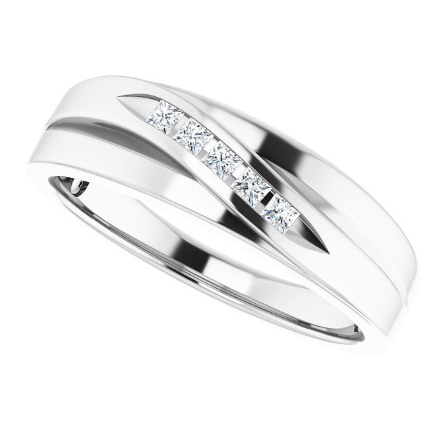 1/6 CTW Natural Diamond Band, 6.7 mm