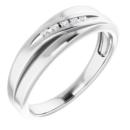 1/8 CTW Natural Diamond Band, 6.2 mm