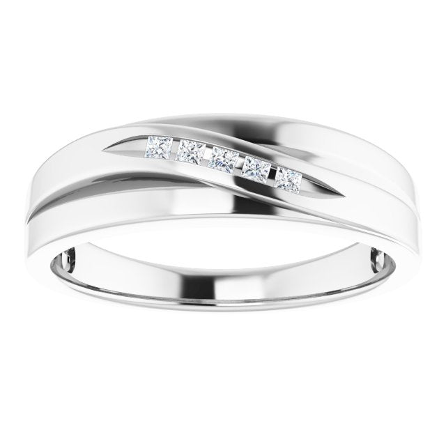 1/8 CTW Natural Diamond Band, 6.2 mm