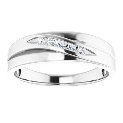 1/6 CTW Natural Diamond Band, 6.7 mm