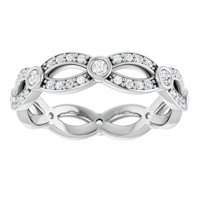 1/2 CTW Diamond Eternity Band, 4.6 mm