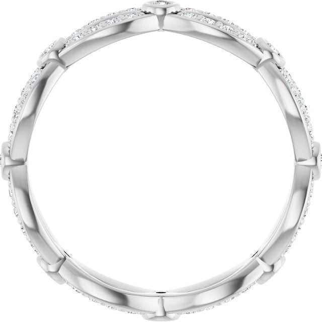 3/8 CTW Diamond Eternity Band, 4.9 mm