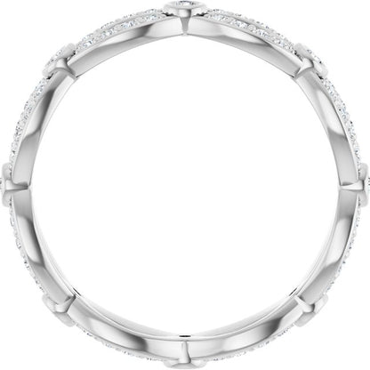 3/8 CTW Diamond Eternity Band, 4.9 mm