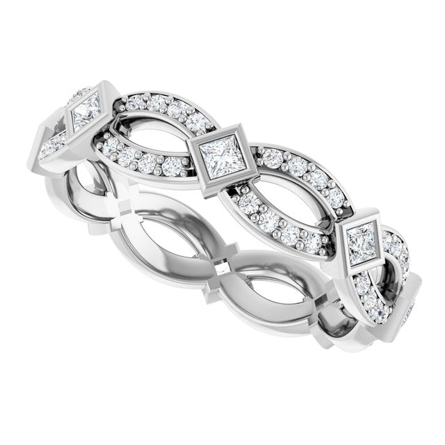3/8 CTW Diamond Eternity Band, 4.9 mm
