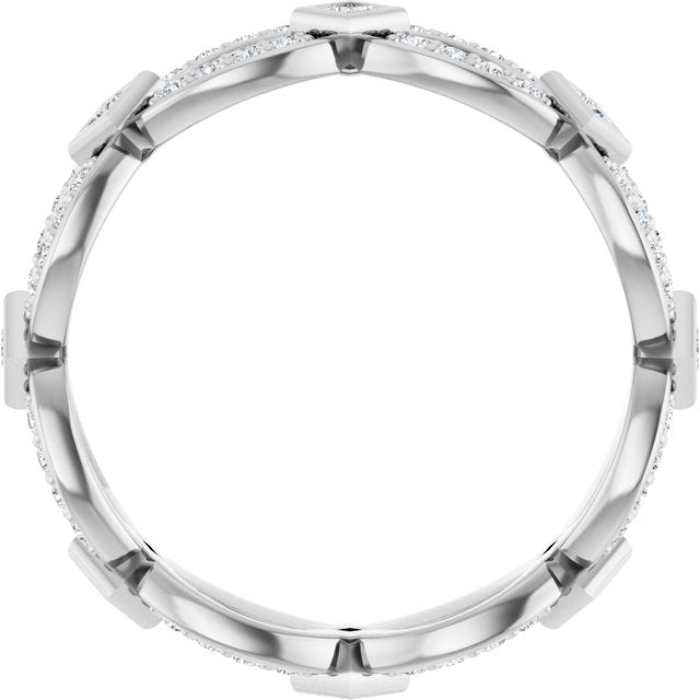 3/8 CTW Diamond Eternity Band, 4.9 mm