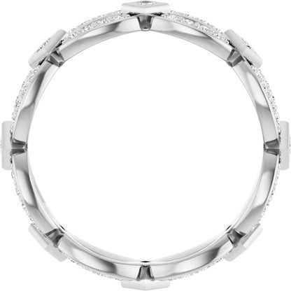 3/8 CTW Diamond Eternity Band, 4.9 mm