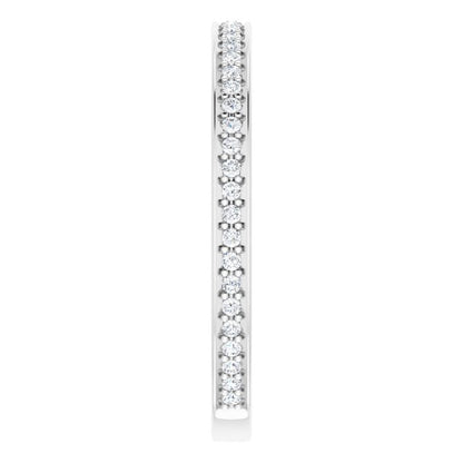 14K White Gold 1/5 CTW Natural Diamond Anniversary Band
