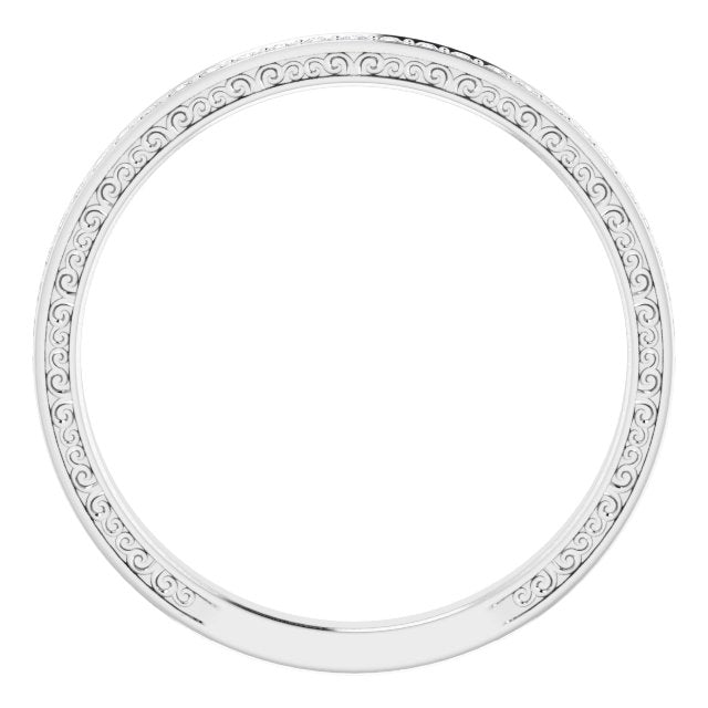 14K White Gold 1/5 CTW Natural Diamond Anniversary Band