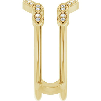 1/8 CTW Natural Diamond Ring Guard