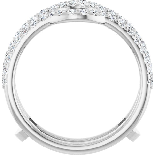 3/8 CTW Natural Diamond Ring Guard