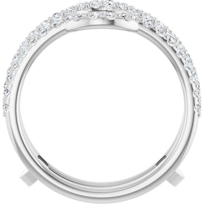 3/8 CTW Natural Diamond Ring Guard