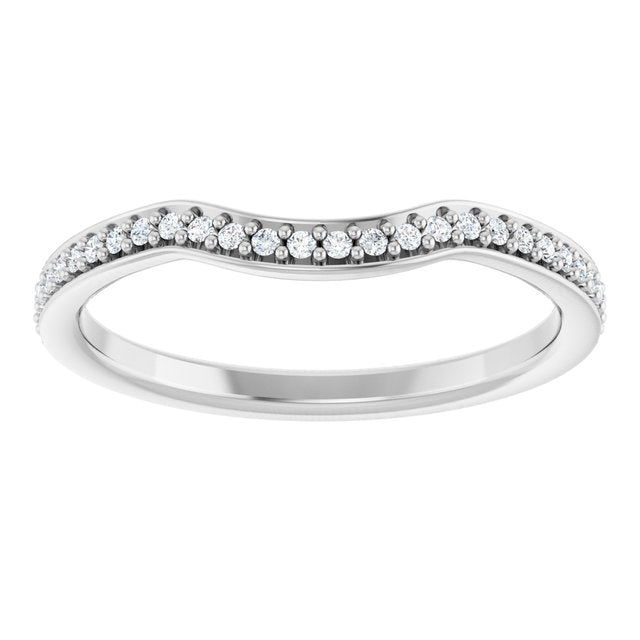 1/8 CTW Natural Diamond Contour Band, 19.6 mm