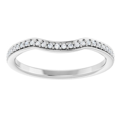 1/8 CTW Natural Diamond Contour Band, 19.6 mm