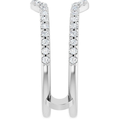3/8 CTW Natural Diamond Ring Guard