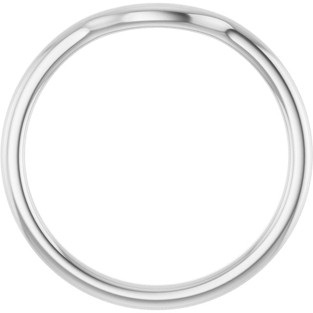 Continuum Sterling Silver Contour Band