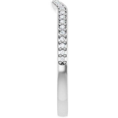 1/8 CTW Natural Diamond Contour Band, 19.6 mm