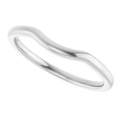 Continuum Sterling Silver Contour Band