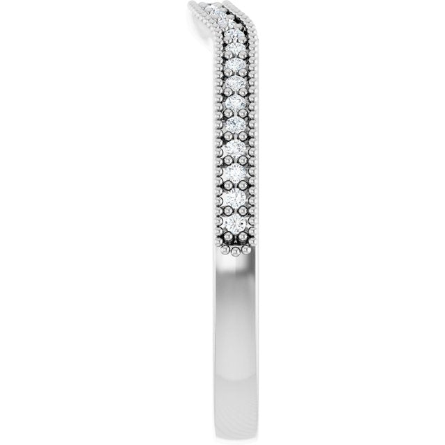 1/8 CTW Natural Diamond Contour Band, 19.98 mm
