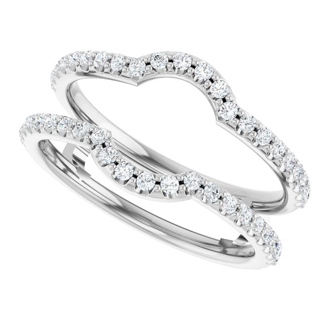 3/8 CTW Natural Diamond Ring Guard