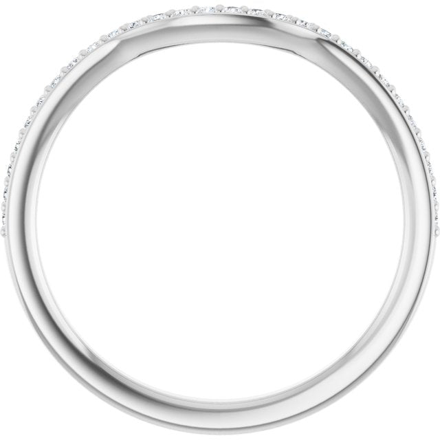 1/8 CTW Natural Diamond Contour Band, 19.6 mm