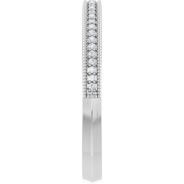 14K White Gold .08 CTW Natural Diamond Anniversary Band