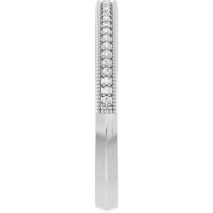 14K White Gold .08 CTW Natural Diamond Anniversary Band