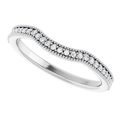 1/8 CTW Natural Diamond Contour Band, 19.98 mm