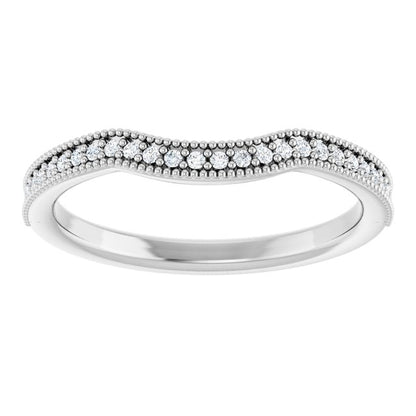 1/8 CTW Natural Diamond Contour Band, 19.98 mm