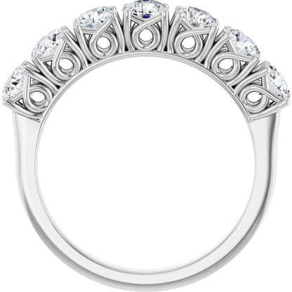 1 1/3 CTW Natural Diamond Anniversary Band, 3.71 x 22.99 mm