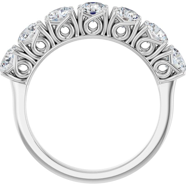 1 5/8 CTW Natural Diamond Anniversary Band, 3.99 x 24 mm