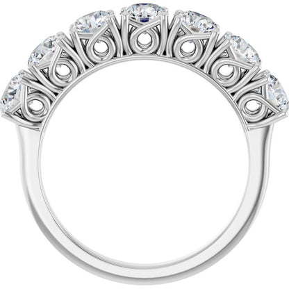 1 5/8 CTW Natural Diamond Anniversary Band, 3.99 x 24 mm