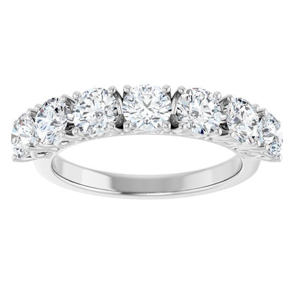 1 5/8 CTW Natural Diamond Anniversary Band, 3.99 x 24 mm