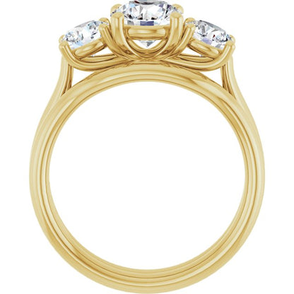 1 3/4 CTW Lab-Grown Diamond Engagement Ring, 6.39 mm