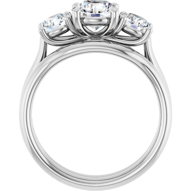 1 3/4 CTW Lab-Grown Diamond Engagement Ring, 6.39 mm