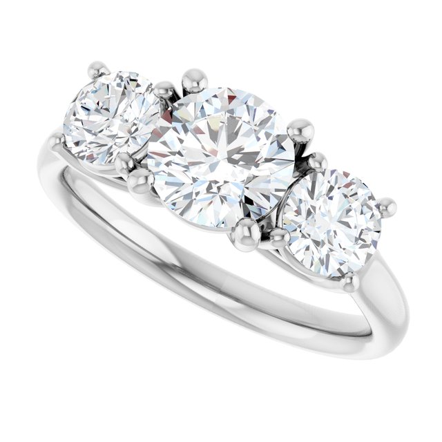 1 3/4 CTW Lab-Grown Diamond Engagement Ring, 6.39 mm