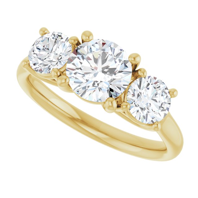 1 3/4 CTW Lab-Grown Diamond Engagement Ring, 6.39 mm